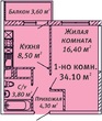 Buy an apartment, Sakharova-Akademika-ul, Ukraine, Odesa, Suvorovskiy district, 1  bedroom, 34 кв.м, 1 060 000 uah